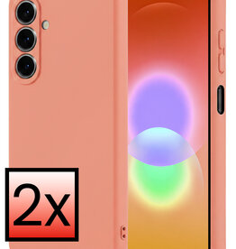 NoXx NoXx Samsung Galaxy A27 Hoesje Siliconen - Perzik - 2 PACK