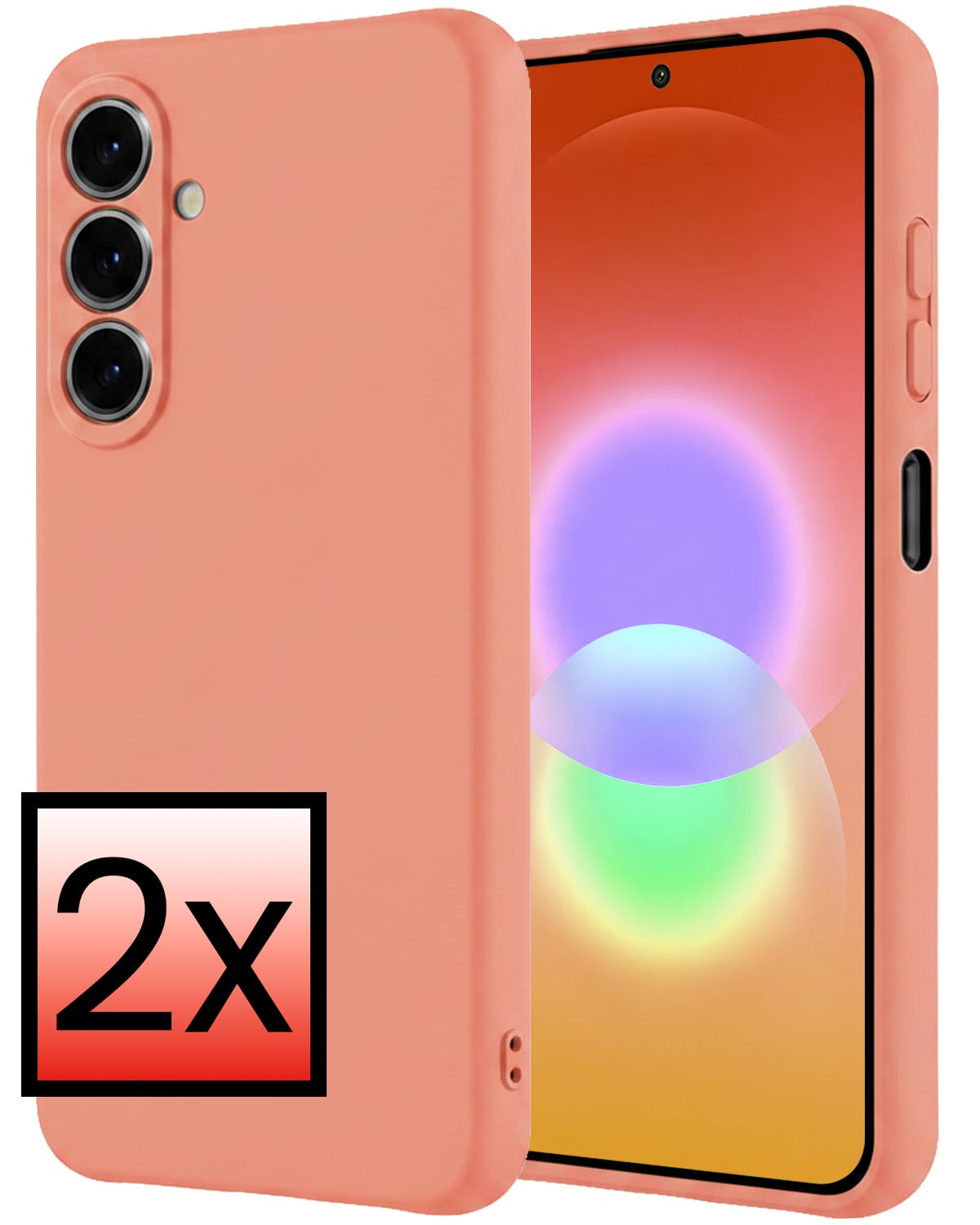 NoXx NoXx Samsung Galaxy A27 Hoesje Siliconen - Perzik - 2 PACK