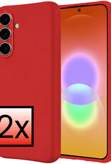 NoXx NoXx Samsung Galaxy A27 Hoesje Siliconen - Rood - 2 PACK