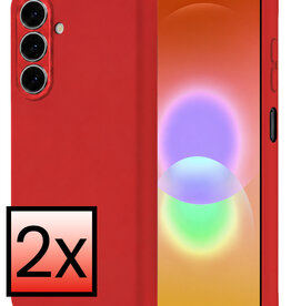 NoXx NoXx Samsung Galaxy A27 Hoesje Siliconen - Rood - 2 PACK