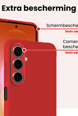 NoXx NoXx Samsung Galaxy A27 Hoesje Siliconen - Rood - 2 PACK
