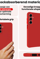 NoXx NoXx Samsung Galaxy A27 Hoesje Siliconen - Rood - 2 PACK