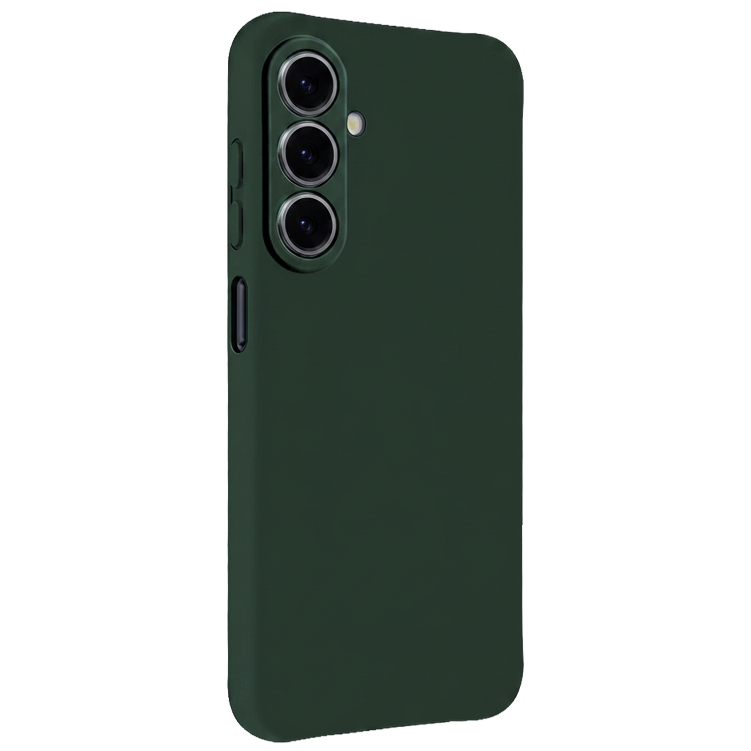 NoXx NoXx Samsung Galaxy A27 Hoesje Siliconen Met Screenprotector - Donkergroen