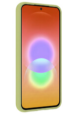 NoXx NoXx Samsung Galaxy A27 Hoesje Siliconen Met Screenprotector - Groen