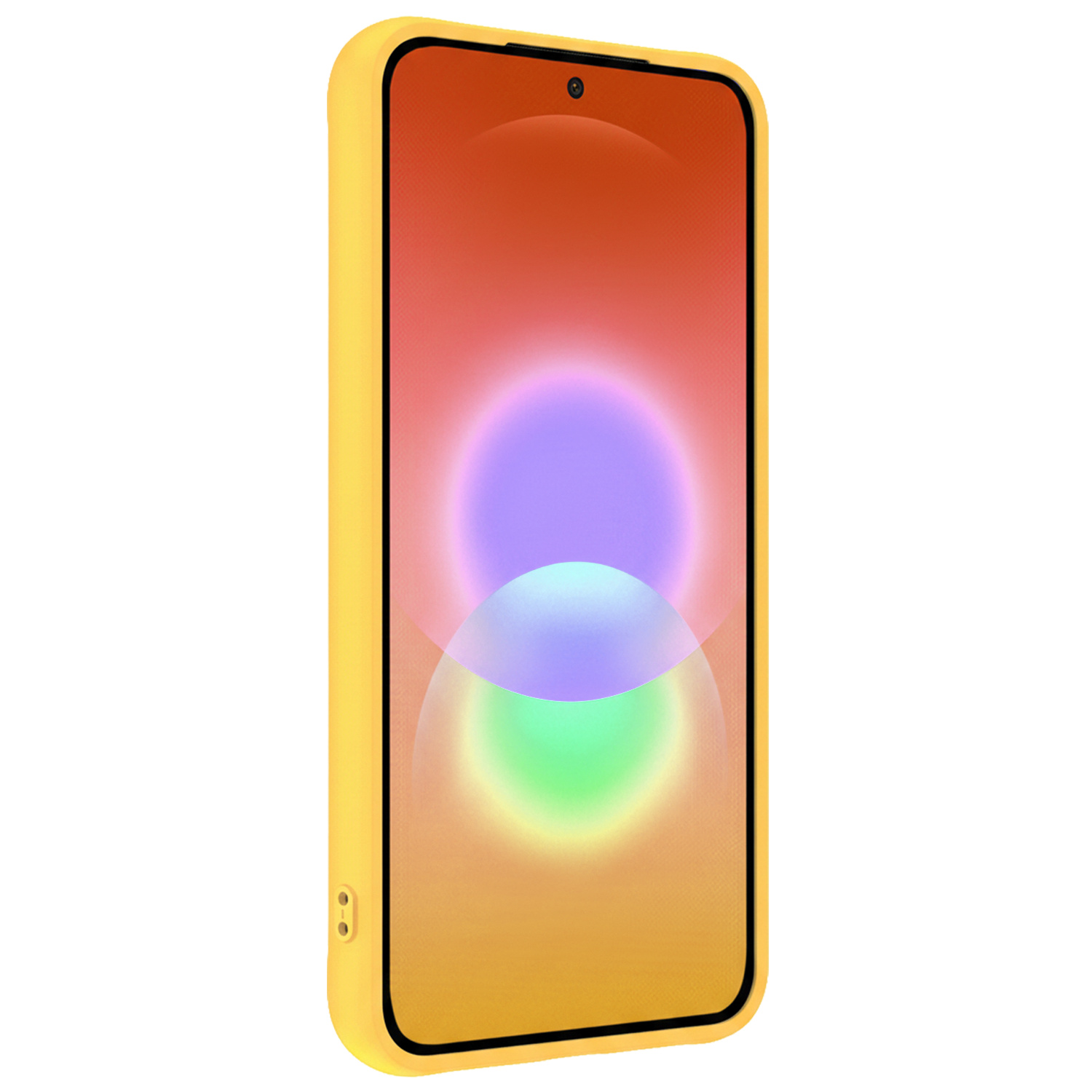 NoXx NoXx Samsung Galaxy A27 Hoesje Siliconen Met 2x Screenprotector - Geel
