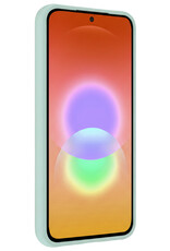 NoXx NoXx Samsung Galaxy A27 Hoesje Siliconen Met 2x Screenprotector - Lichtblauw
