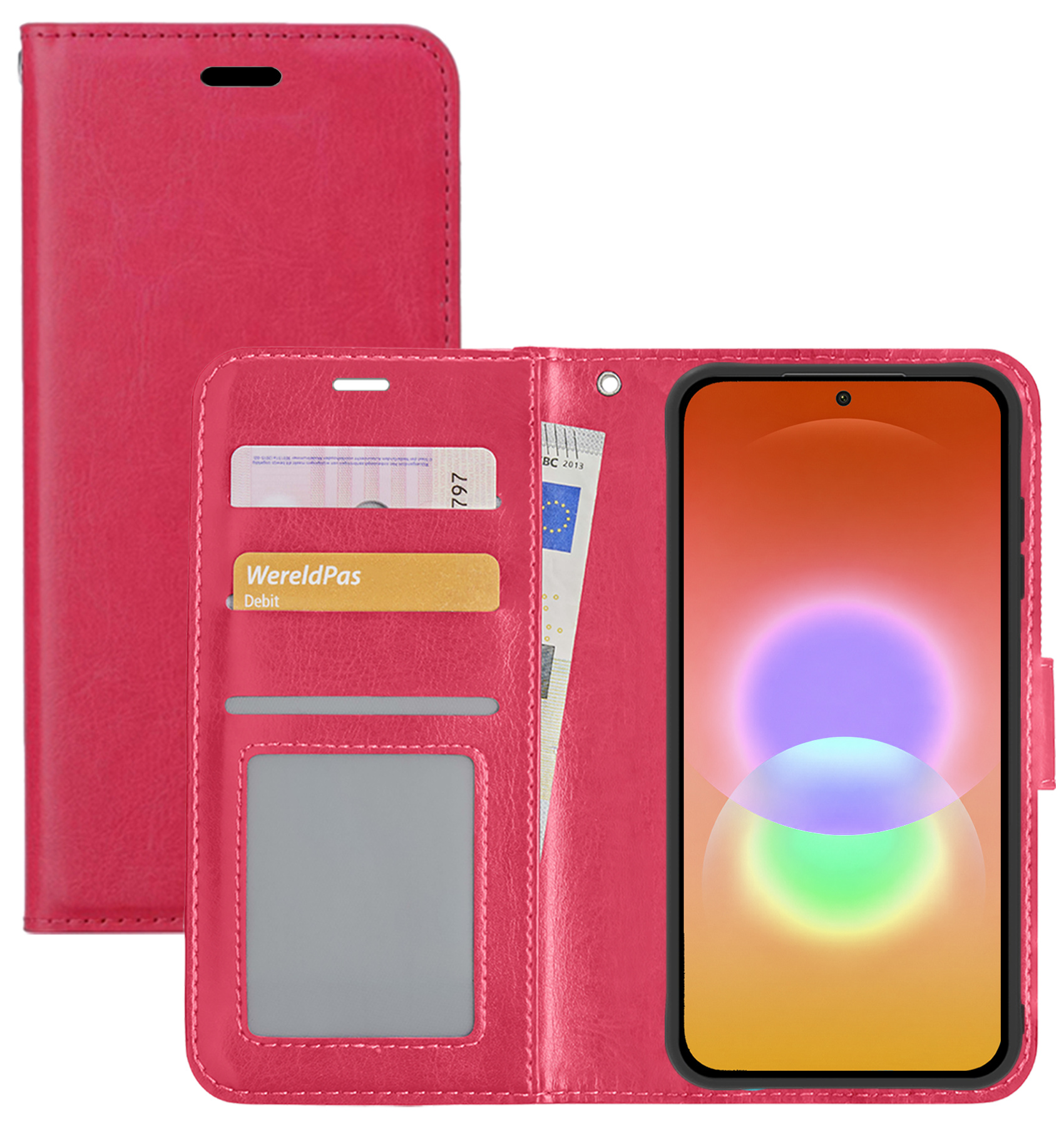NoXx NoXx Samsung Galaxy A27 Hoesje Bookcase - Donkerroze