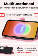 NoXx NoXx Samsung Galaxy A27 Hoesje Bookcase - Lichtroze