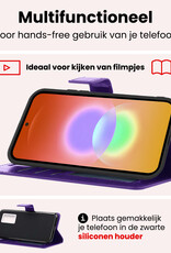 NoXx NoXx Samsung Galaxy A27 Hoesje Bookcase - Paars