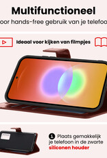 NoXx NoXx Samsung Galaxy A27 Hoesje Bookcase Met Screenprotector - Bruin