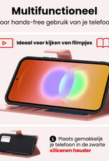 NoXx NoXx Samsung Galaxy A27 Hoesje Bookcase Met Screenprotector - Rose Goud
