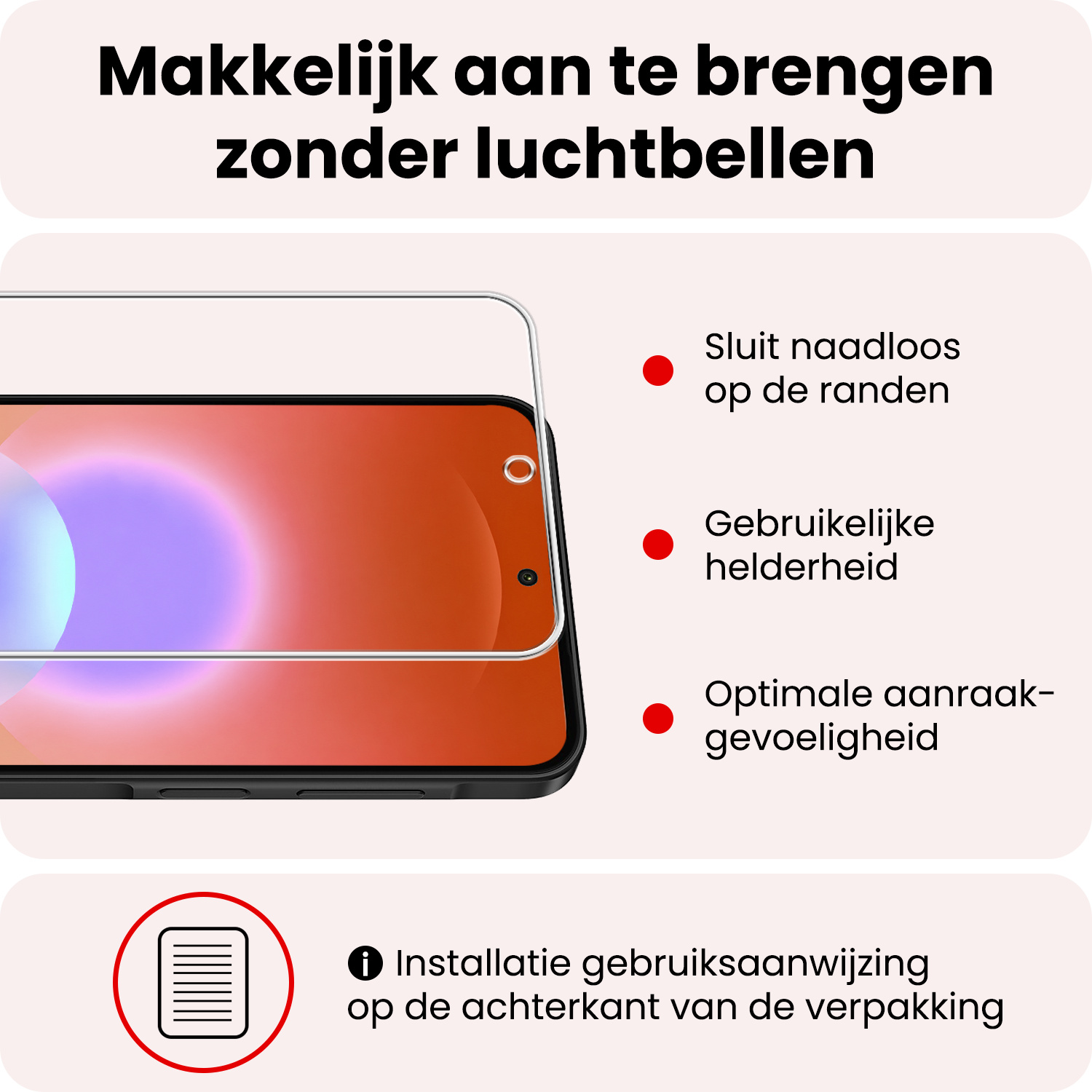 NoXx NoXx Samsung Galaxy A27 Hoesje Bookcase Met Screenprotector - Rose Goud