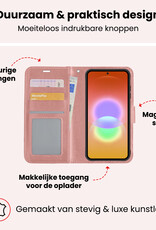 NoXx NoXx Samsung Galaxy A27 Hoesje Bookcase Met Screenprotector - Rose Goud