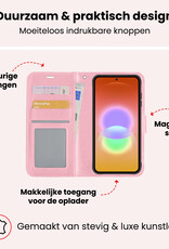 NoXx NoXx Samsung Galaxy A27 Hoesje Bookcase Met 2x Screenprotector - Lichtroze