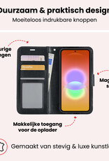 NoXx NoXx Samsung Galaxy A27 Hoesje Bookcase Met 2x Screenprotector - Zwart
