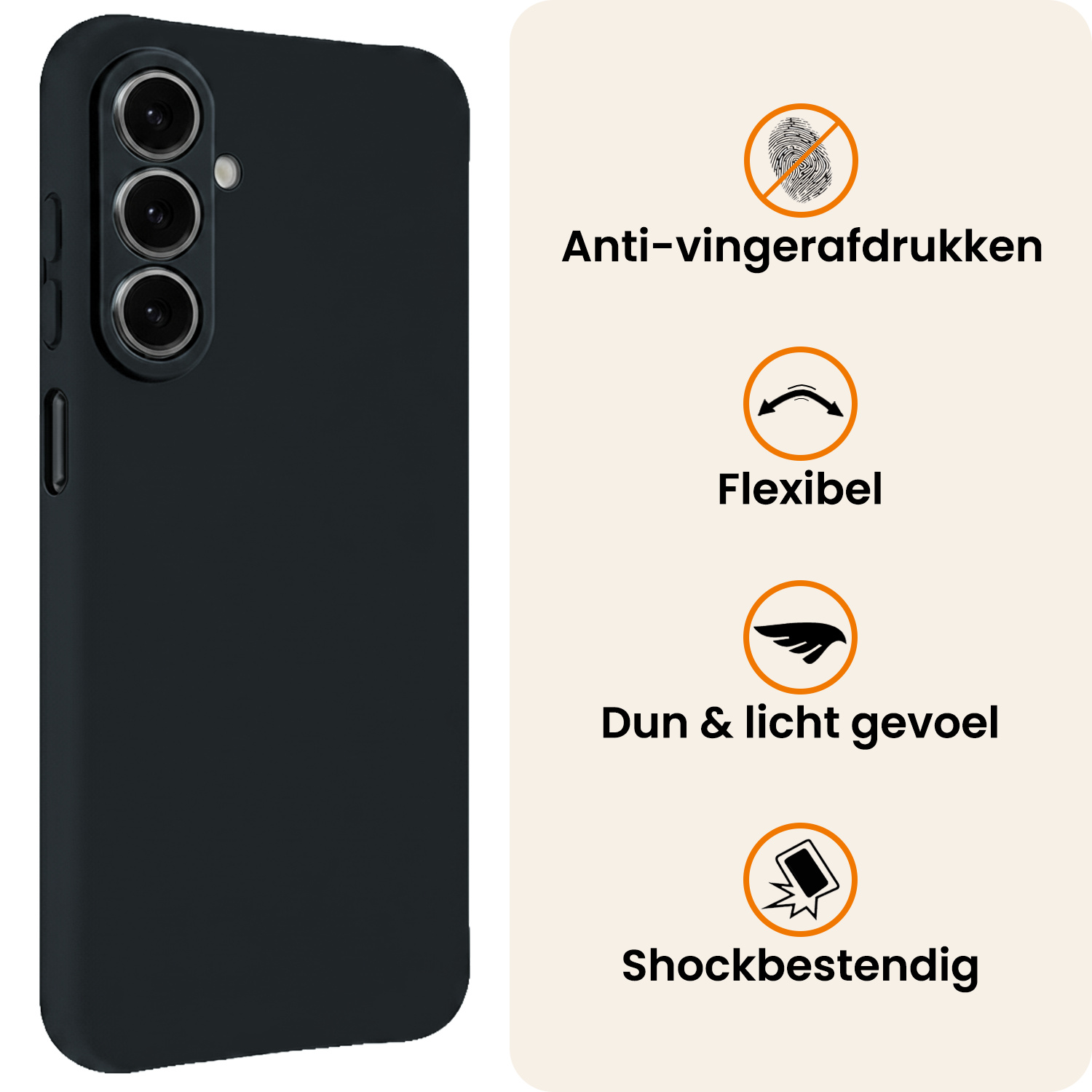 Nomfy Nomfy Samsung Galaxy A27 Hoesje Siliconen - Donkerblauw