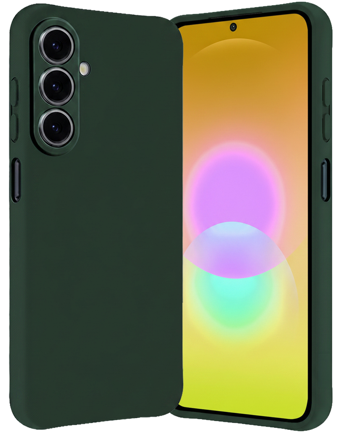 Nomfy Nomfy Samsung Galaxy A27 Hoesje Siliconen - Donkergroen