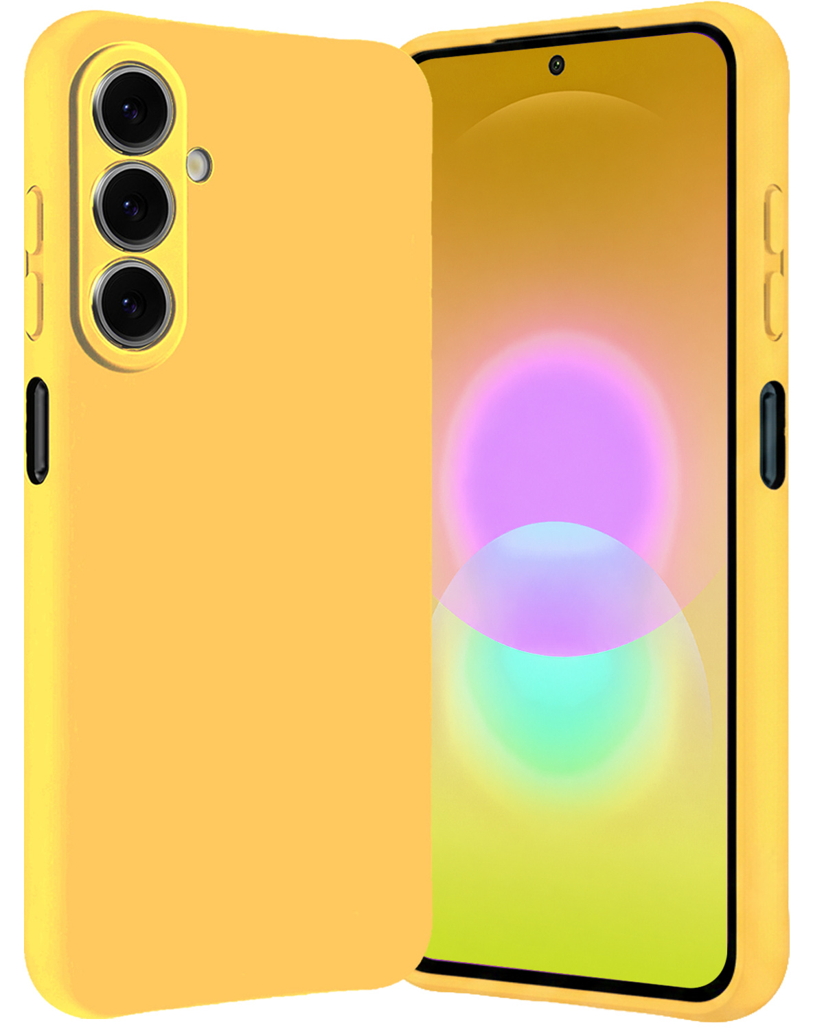 Nomfy Nomfy Samsung Galaxy A27 Hoesje Siliconen - Geel