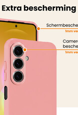 Nomfy Nomfy Samsung Galaxy A27 Hoesje Siliconen - Lichtroze