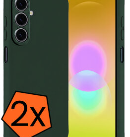 Nomfy Nomfy Samsung Galaxy A27 Hoesje Siliconen - Donkergroen - 2 PACK