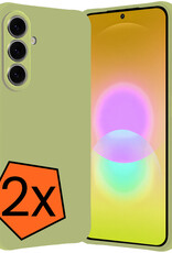 Nomfy Nomfy Samsung Galaxy A27 Hoesje Siliconen - Groen - 2 PACK