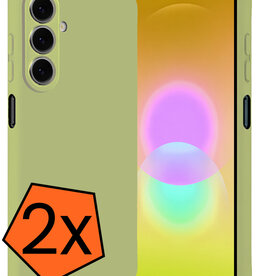 Nomfy Nomfy Samsung Galaxy A27 Hoesje Siliconen - Groen - 2 PACK
