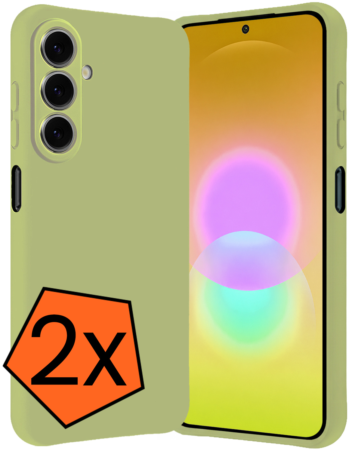 Nomfy Nomfy Samsung Galaxy A27 Hoesje Siliconen - Groen - 2 PACK