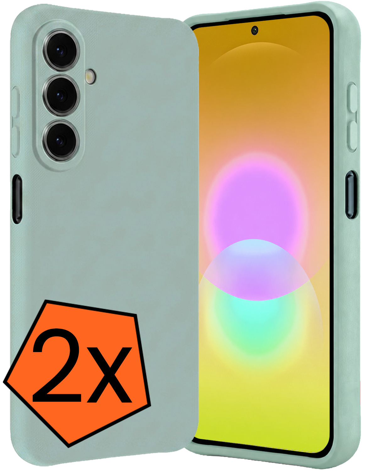 Nomfy Nomfy Samsung Galaxy A27 Hoesje Siliconen - Lichtblauw - 2 PACK
