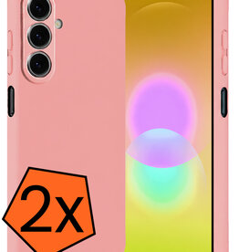 Nomfy Nomfy Samsung Galaxy A27 Hoesje Siliconen - Lichtroze - 2 PACK