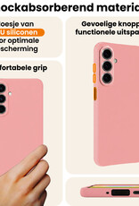 Nomfy Nomfy Samsung Galaxy A27 Hoesje Siliconen - Lichtroze - 2 PACK