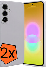 Nomfy Nomfy Samsung Galaxy A27 Hoesje Siliconen - Lila - 2 PACK