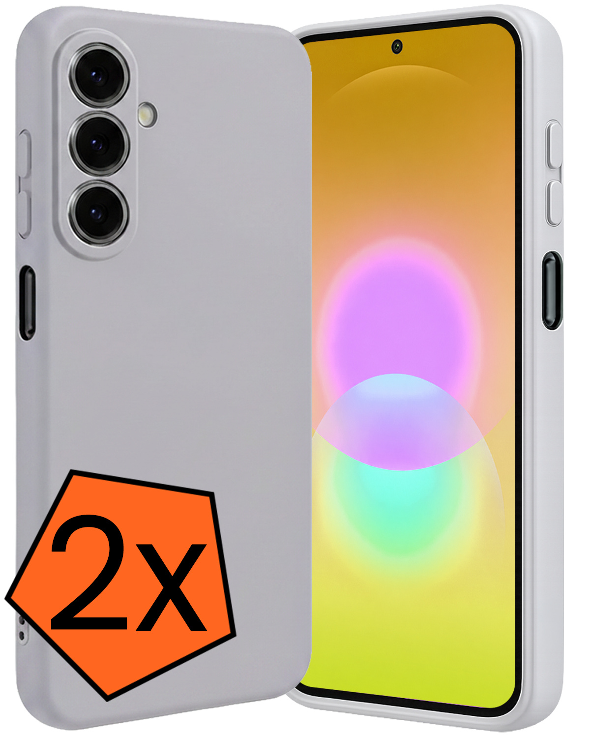 Nomfy Nomfy Samsung Galaxy A27 Hoesje Siliconen - Lila - 2 PACK