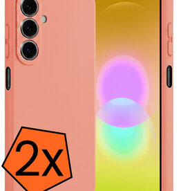 Nomfy Nomfy Samsung Galaxy A27 Hoesje Siliconen - Perzik - 2 PACK