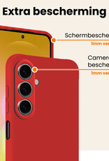 Nomfy Nomfy Samsung Galaxy A27 Hoesje Siliconen - Rood - 2 PACK