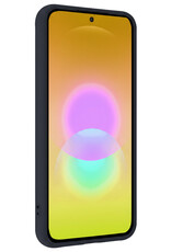 Nomfy Nomfy Samsung Galaxy A27 Hoesje Siliconen Met Screenprotector - Donkerblauw