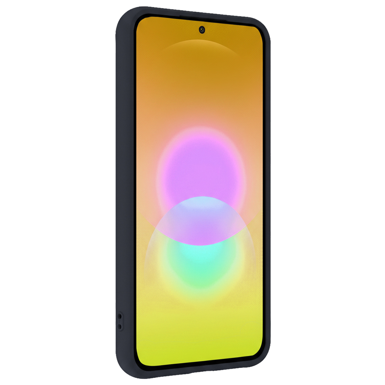 Nomfy Nomfy Samsung Galaxy A27 Hoesje Siliconen Met Screenprotector - Donkerblauw
