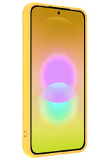 Nomfy Nomfy Samsung Galaxy A27 Hoesje Siliconen Met Screenprotector - Geel