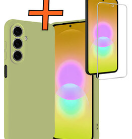 Nomfy Nomfy Samsung Galaxy A27 Hoesje Siliconen Met Screenprotector - Groen