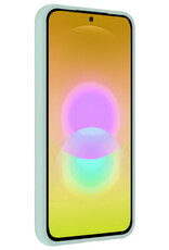 Nomfy Nomfy Samsung Galaxy A27 Hoesje Siliconen Met Screenprotector - Lichtblauw