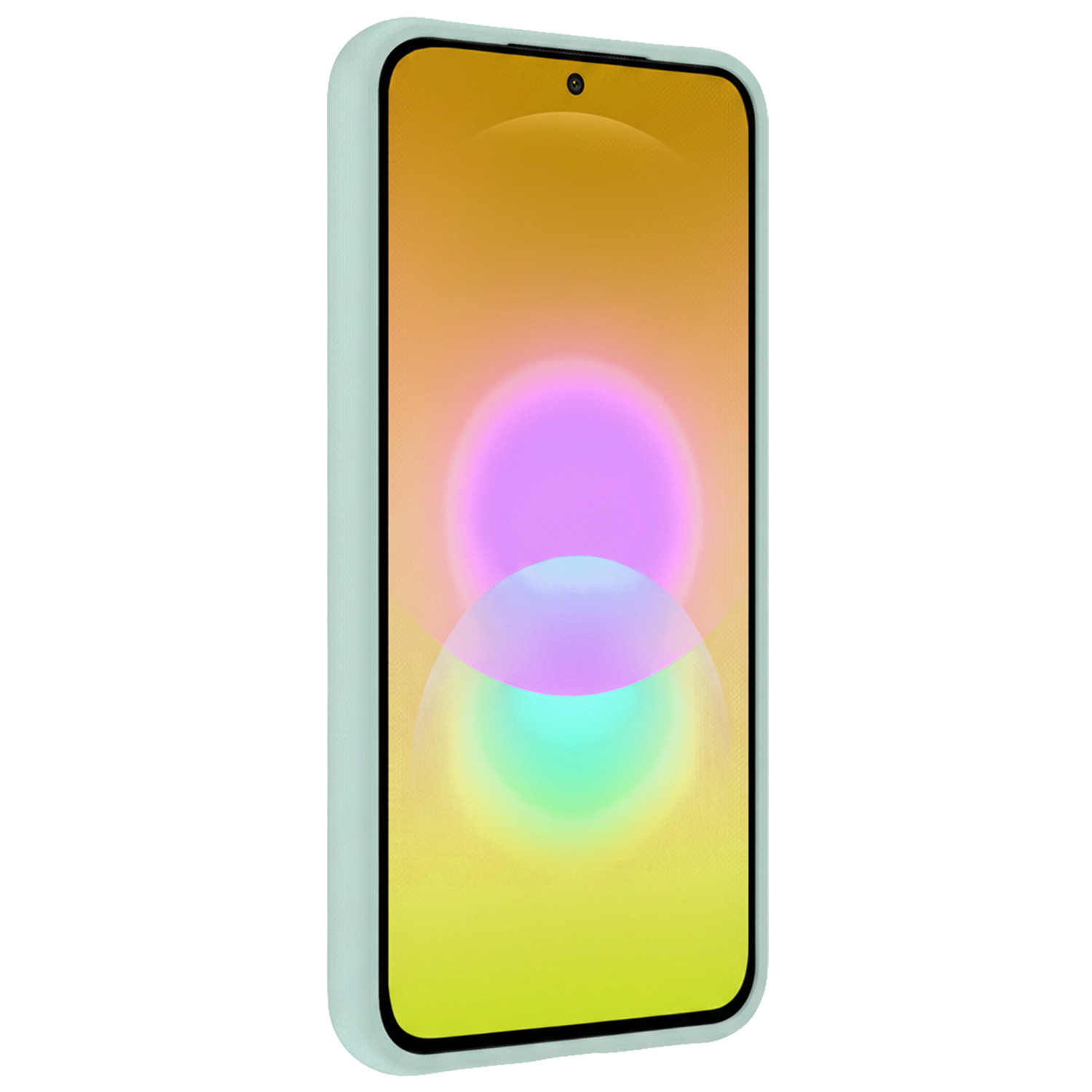Nomfy Nomfy Samsung Galaxy A27 Hoesje Siliconen Met Screenprotector - Lichtblauw