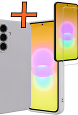 Nomfy Nomfy Samsung Galaxy A27 Hoesje Siliconen Met Screenprotector - Lila