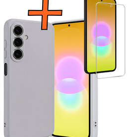 Nomfy Nomfy Samsung Galaxy A27 Hoesje Siliconen Met Screenprotector - Lila