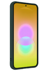 Nomfy Nomfy Samsung Galaxy A27 Hoesje Siliconen Met 2x Screenprotector - Donkergroen
