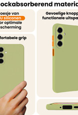 Nomfy Nomfy Samsung Galaxy A27 Hoesje Siliconen Met 2x Screenprotector - Groen