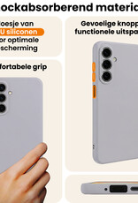 Nomfy Nomfy Samsung Galaxy A27 Hoesje Siliconen Met 2x Screenprotector - Lila