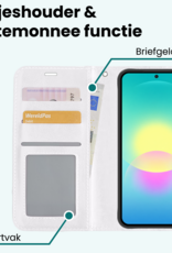 Forterra Forterra Samsung Galaxy A27 Hoesje Bookcase Met 2x Screenprotector - Wit