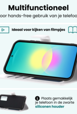 Forterra Forterra Samsung Galaxy A27 Hoesje Bookcase Met 2x Screenprotector - Wit