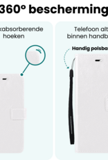 Forterra Forterra Samsung Galaxy A27 Hoesje Bookcase Met 2x Screenprotector - Wit