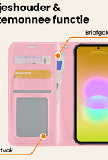 Nomfy Nomfy Samsung Galaxy A27 Hoesje Bookcase - Lichtroze