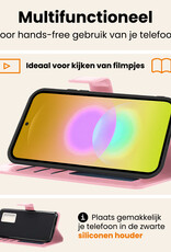 Nomfy Nomfy Samsung Galaxy A27 Hoesje Bookcase - Lichtroze